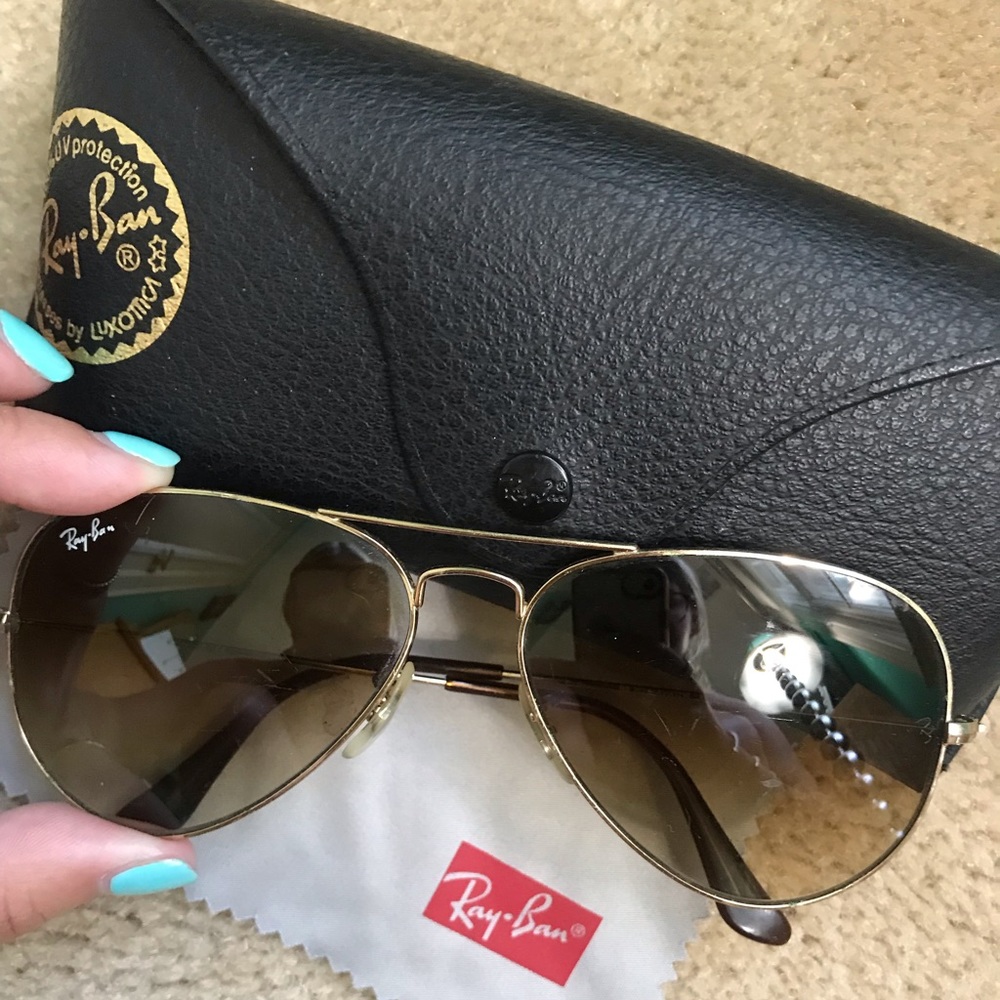 Ray-ban gold aviators